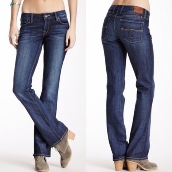 Lucky Brand Lola Boot Dark Wash Bootcut Jeans 8 - Picture 1 of 5